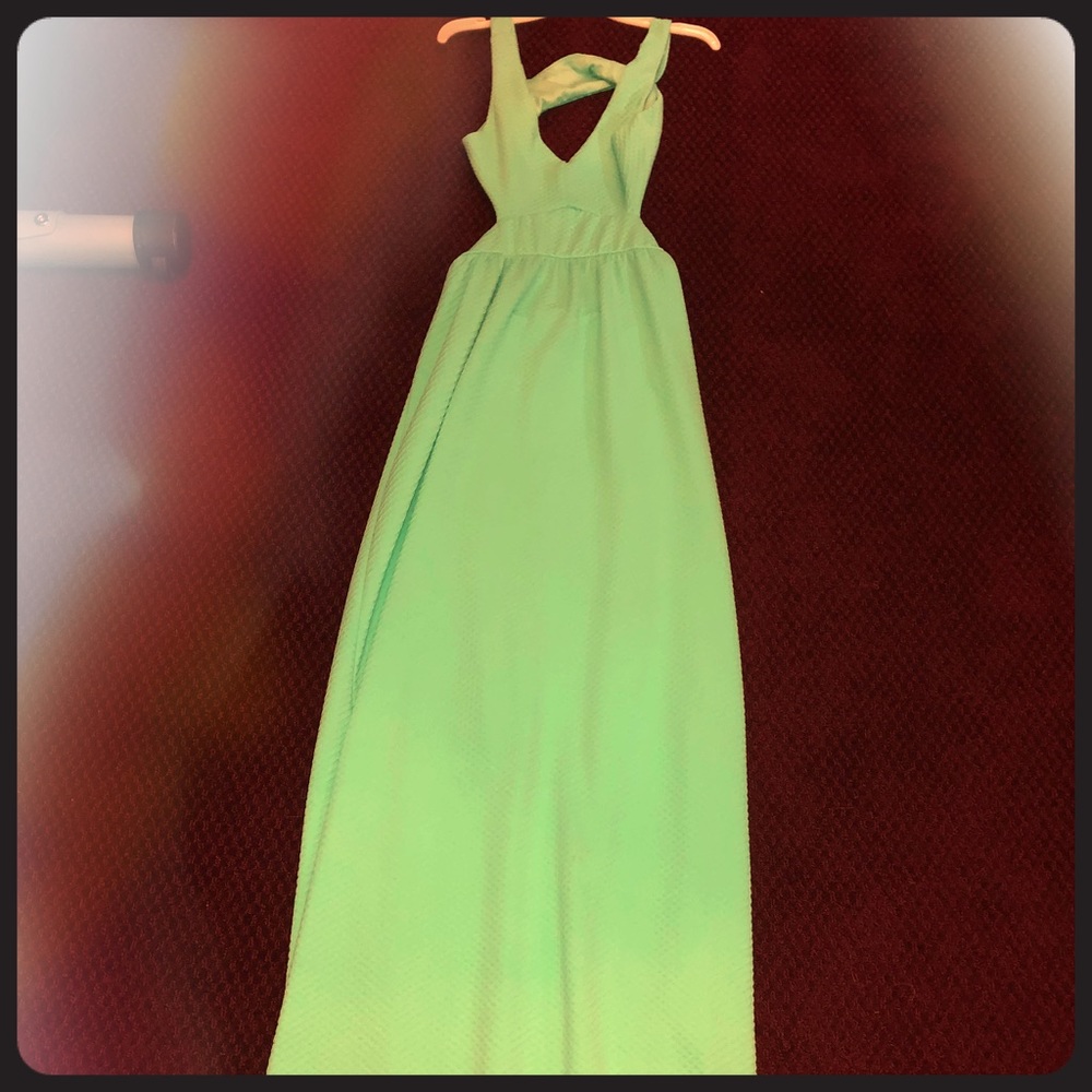 Turquoise maxi dress